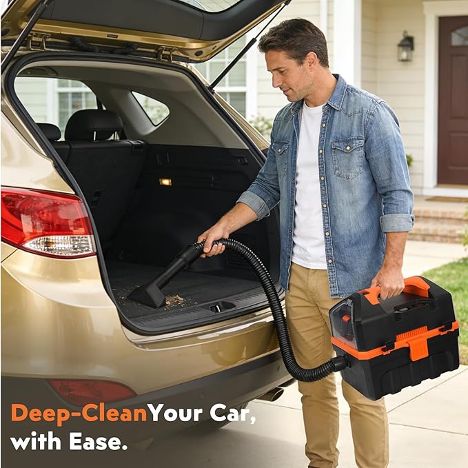 LIGO 20V Cordless Shop Vac Wet and Dry, 2.64 Gallon, Handheld, 3 in 1 with Blowing Includes 4.0 Ah Battery, Rewashable HEPA, Foam Filters and Charger for Workshop, Home, Pet