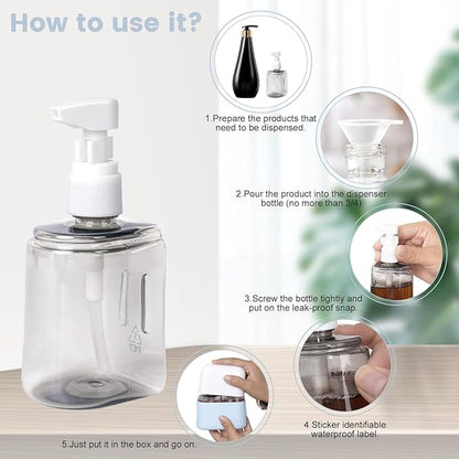 Yamadura Travel Bottles for Toiletries, TSA Approved, 2 Pack Refillable Pump Bottles, Green