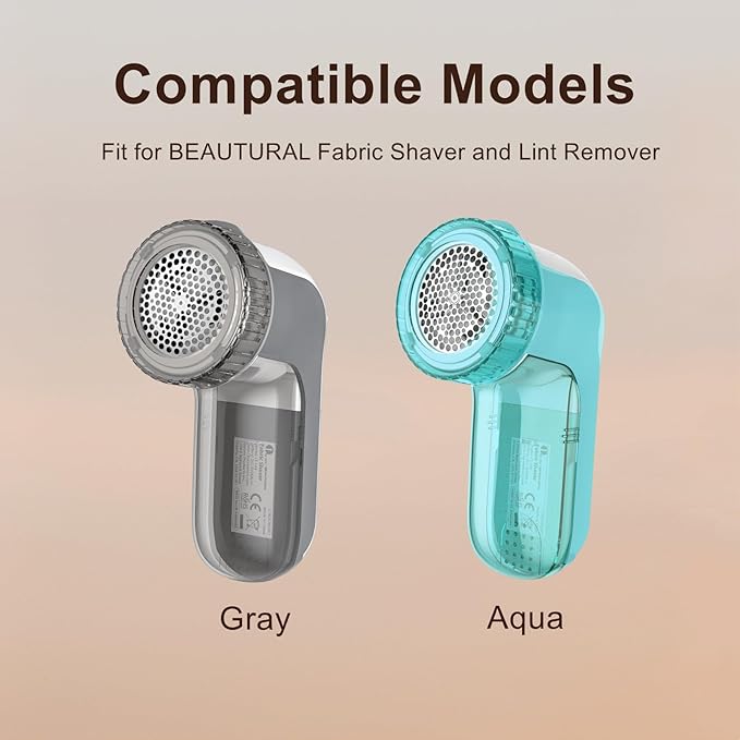 Only Compatible with Beautural Fabric Shaver Replacement Blades,3-Leaf Blades Only Fit for BEAUTURAL Fabric Shaver and Lint Remover Standard 3-Leaf Blades Aqua and Gray Model.