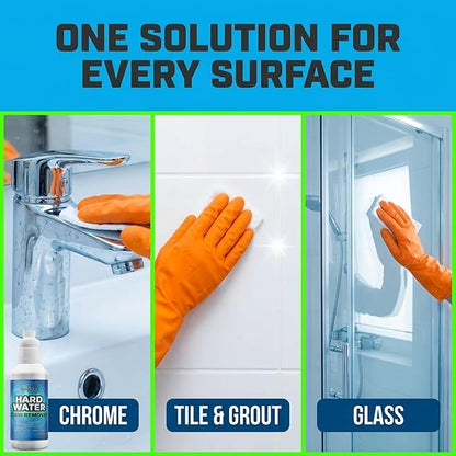 Evo Dyne Hard Water Stain Remover – Hard Water Spot Remover for Glass, Shower Doors, Tile & Bathroom Surfaces – Fiberglass Tub Cleaner & Fiberglass Shower Cleaner – 32oz