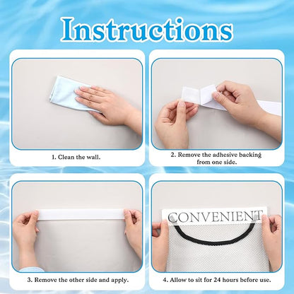 2 Pack Plastic Bag Holder, Plastic Bag Organizer Trash Bags Holder Sticky, Plastic-Bags Holders for Cabinet Garbage-Bag Dispenser Trash-Bag Organizer for Home Kitchen Grocery-Plastics Shopping Garbage
