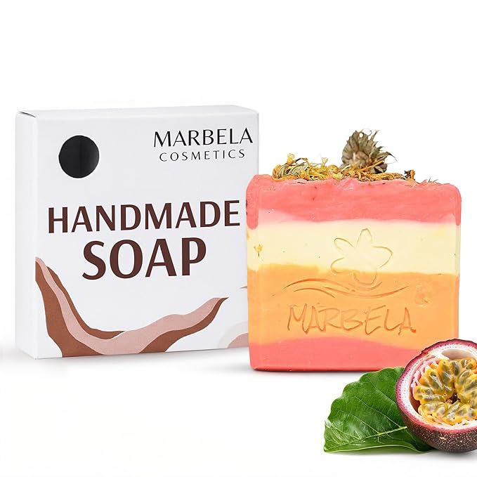 Marbela Cosmetics Handmade Soap - Passion Fruit Punch - Soap Bar 3.5 oz
