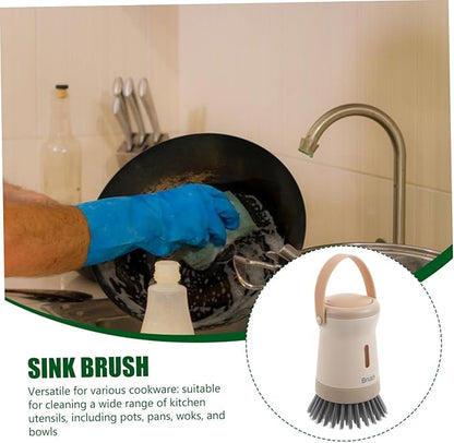 VOSAREA Liquid Adding Brush for Dishes Kitchen Dish Brush Soap Dispenser for Gentle Cleaning