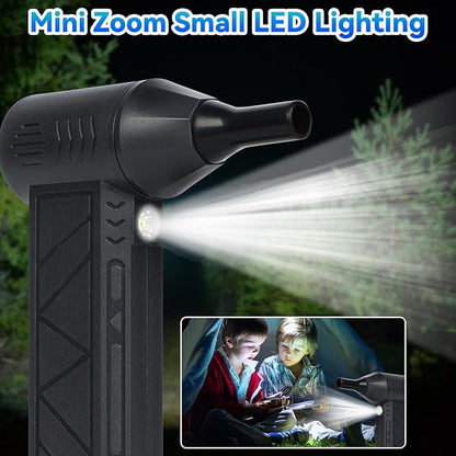 Snow Whiz 2026 Upgrade LED Turbo Snow Blower, 3 Gear Electric Air Blower for Car, Home, Keyboard