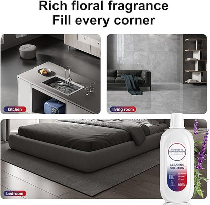 Floor Cleaning Solution Compatible With Tineco, Deep Cleans for Multiple Hard Floors, Suitable With All Robot Vacuums with Mopping and Cordless Wet/Dry Vacuum Mop Cleaner (New Lavender 2 Bottle)