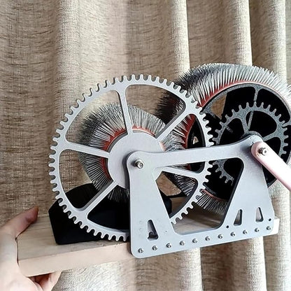 Manual Wool Carder, Drum Card for Wool Felt, Wool Mixing Table with Crank, Quick Mixing Colors Haired Yarn, with Brush, for DIY Crafts~/