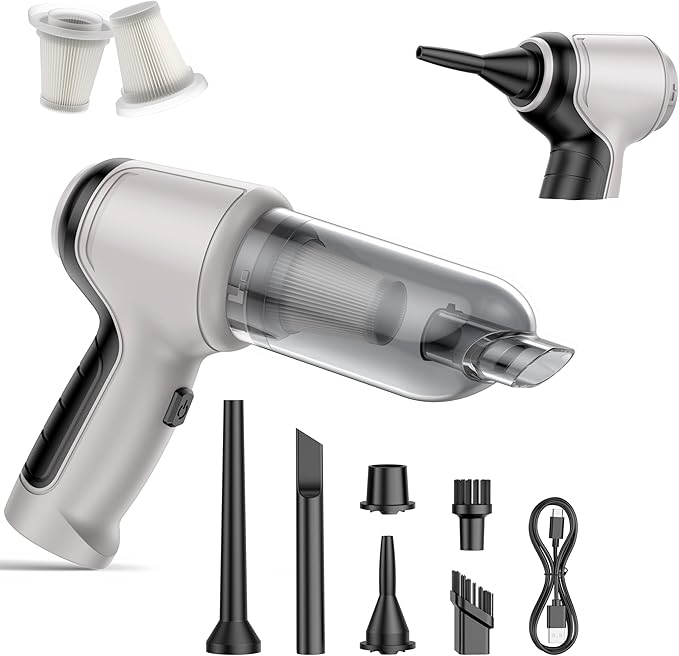 Car Vacuum Cleaner, 15000Pa Handheld Cordless Rechargeable Wet & Dry Vacuum, 120W High Power for Car, Pet, Home, Office Cleaning, Washable HEPA Filter, Multi-Nozzles 01