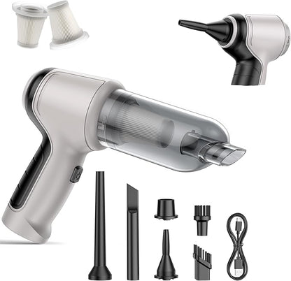 Car Vacuum Cleaner, 15000Pa Handheld Cordless Rechargeable Wet & Dry Vacuum, 120W High Power for Car, Pet, Home, Office Cleaning, Washable HEPA Filter, Multi-Nozzles 01