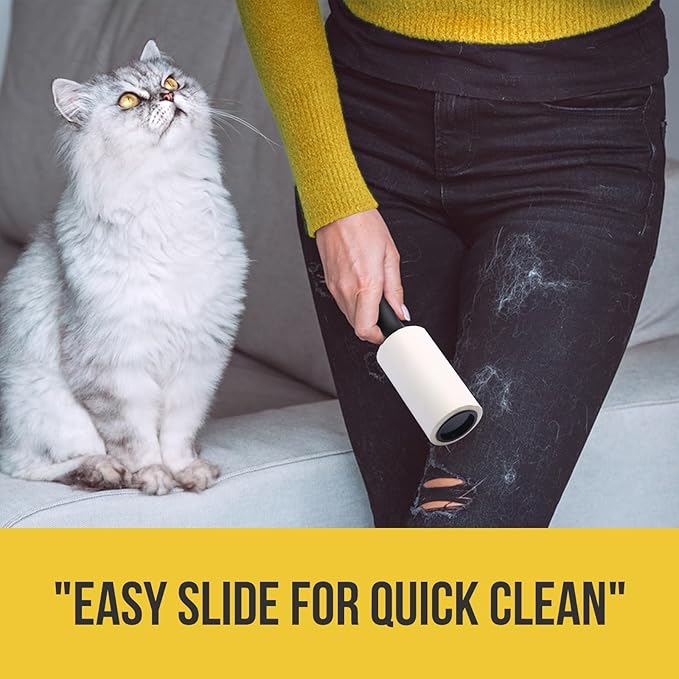 Lint Rollers for Pet Hair Extra Sticky, Lint Roller with Upgraded Handle, 90 Sheets in Total, Portable Pet Lint Remover for Clothes, Furniture