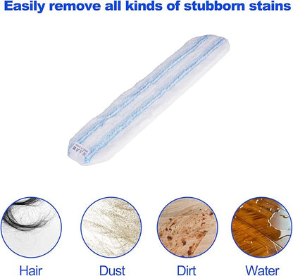 [5-Pack] Mop Replacement Pads for Ocedar H2pro Flat Mop System，Washable & Reusable Mop Pads ,Easy Installation, Machine Washable, Suitable for Various Types of Floors