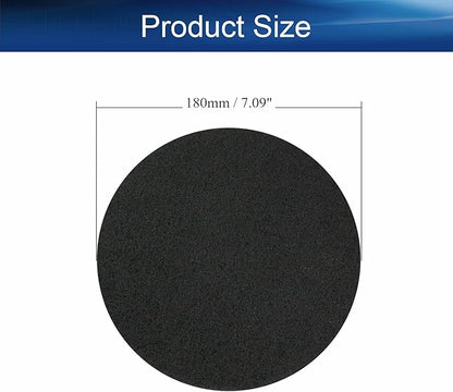 Auniwaig 7 Inch 1200-Grit Scrubber Scouring Pads Drill Power Brush Scuffing Disc Hoop and Loop Surface Conditioning Disc for Bathroom & KitchenTile Cleaning Gray 2Pcs