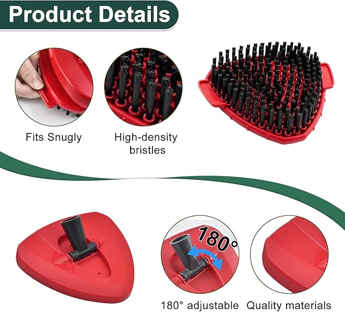 Mop Head Replacement for O Cedar, Spin Mop Replacement Head for Ocedar Easywring 1 Tank System, Mop Heads Includeds 3 Mop Replacement Heads, 2 Spin Scrub Brush, 1 Base & 1 Chenille Pad