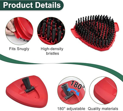 Mop Head Replacement for O Cedar, Spin Mop Replacement Head for Ocedar Easywring 1 Tank System, Mop Heads Includeds 3 Mop Replacement Heads, 2 Spin Scrub Brush, 1 Base & 1 Chenille Pad