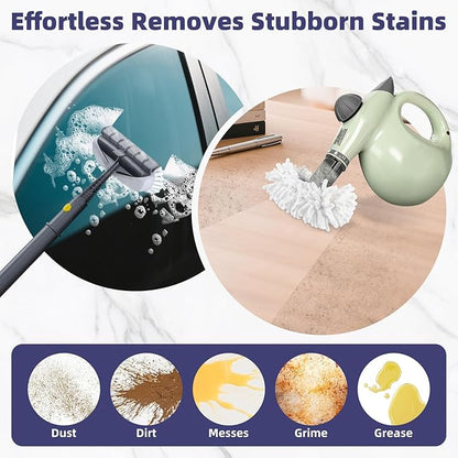 LOVECO 4 Pack Universal Steam Cleaner Accessories, Reusable Steam Shot Attachments, Steam Mop Pads, Handheld Steamer Washable Cloth - 4 Coral Cloths + Laundry Bag