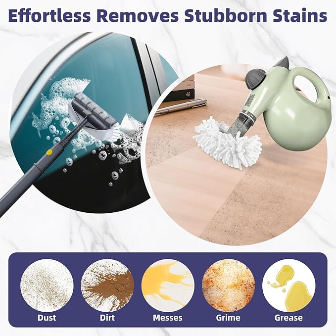 LOVECO 8 Pack Universal Steam Cleaner Accessories, Reusable Steam Shot Attachments, Steam Mop Pads, Handheld Steamer Washable Cloth - 8 Coral Cloths + Laundry Bag