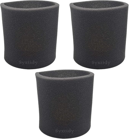 3 Pack 90585 Foam Sleeve VF2001 Foam Replacements Filters For Wet Dry Vacuum Cleaner, Fits Most Shop-Vac, Vacmaster & Genie Shop Vacuum Cleaner, Replace Parts # 9058500