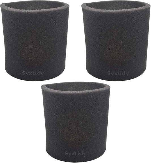 3 Pack 90585 Foam Sleeve VF2001 Foam Replacements Filters For Wet Dry Vacuum Cleaner, Fits Most Shop-Vac, Vacmaster & Genie Shop Vacuum Cleaner, Replace Parts # 9058500