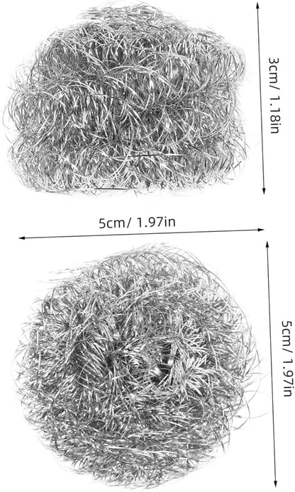 PRETYZOOM Stainless Steel Kitchen Cleaning Balls Dish Cleaner Scourers for Pots Pans Dishes Effortless Non Skid Scrubbing Tool and Hand Friendly Design