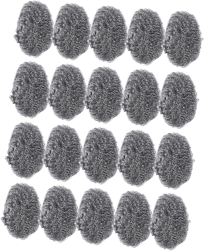 20pcs Pot Cleaning Balls Metal Scrubbers for Kitchen Grill Oven and Pan Cleaning Scrubbers for Tough Stains and Grease Removal