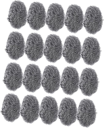 20pcs Pot Cleaning Balls Metal Scrubbers for Kitchen Grill Oven and Pan Cleaning Scrubbers for Tough Stains and Grease Removal