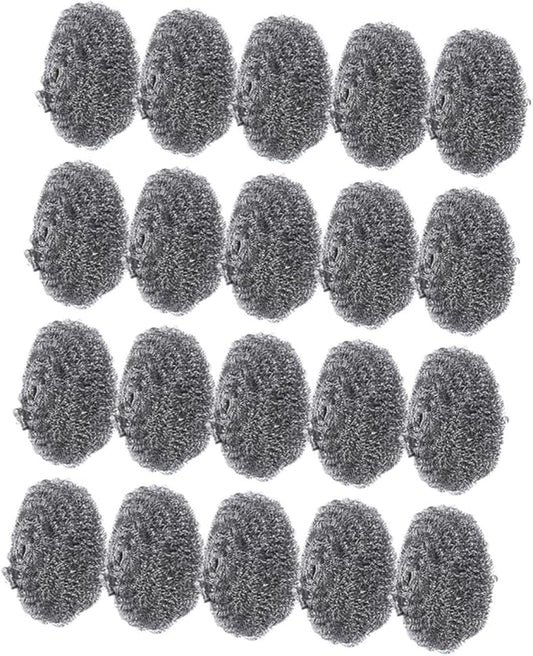 20pcs Pot Cleaning Balls Metal Scrubbers for Kitchen Grill Oven and Pan Cleaning Scrubbers for Tough Stains and Grease Removal