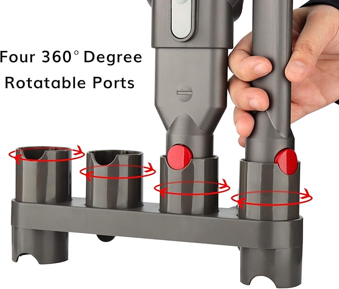 Fullclean Accessories Mount Holder for Dyson V15 V8 V7 V10 V11 Absolute Animal Trigger Motorhead Attachments With Expansion Screws Wall Mount Organizer for Dyson V8 V7 V10 V11 Tools