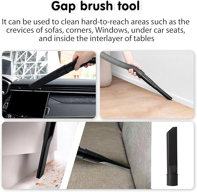 Vacuum Cleaner Brush Attachment Compatible With Eureka NEU181A NEU182A NEU182B NEU181D NEU280 NEU202 NEU10AE5 NEU10AE4 Upholstery tool,Dusting brush,Crevice tool,Horsehair brush Replacement Parts