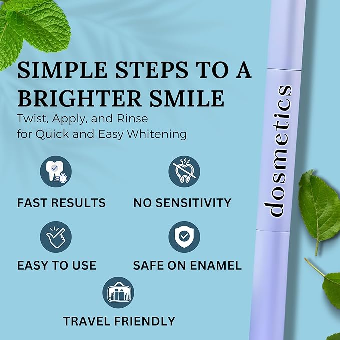 Teeth Whitening Pen 3 Pack, Teeth Stain Remover Pen for Coffee Wine Tea Soda, Enamel Safe Stain Repellant Pen for Teeth Whitening Without Sensitivity, Over 60 Applications, 2ml