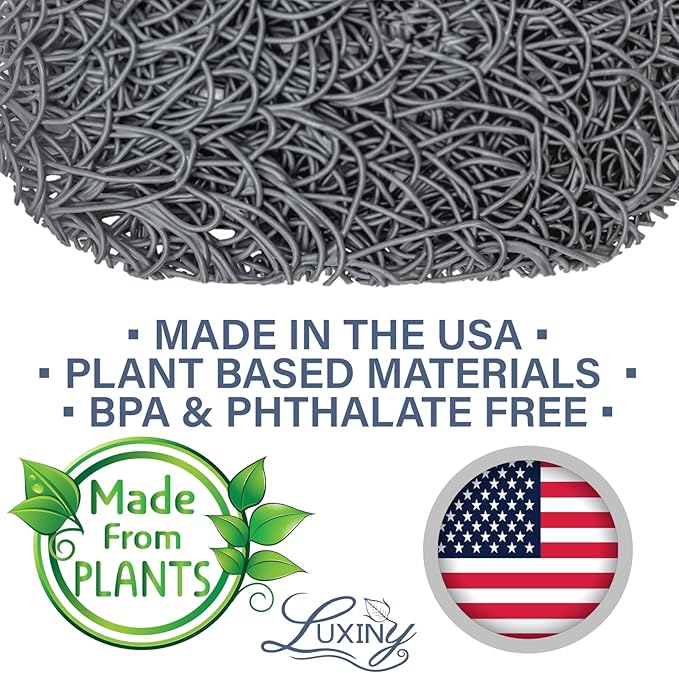 Soap Savers for Bar Soap, American Made by Luxiny, Lifts Soap in Soap Dishes & Shower Soap Holders -Handmade Soap Lasts Longer -Made from Plant Based Material (Slate Gray)