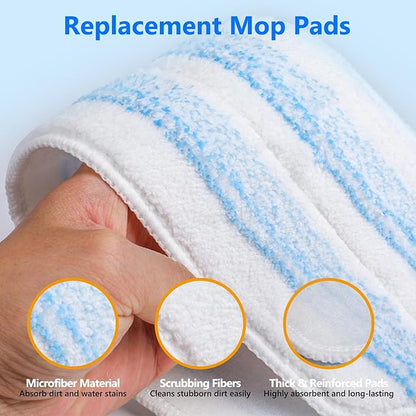 20 Pack Mop Replacement Pads for O Cedar H2pro Flat Mops,Mop Pads for O-Cedar Mop Refills,Washable and Reusable Microfiber Mops Pad Compatible with Ocedar Flat Head