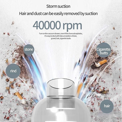 Portable Car Vacuum Cleaner, Handheld Wireless Mini Vacuum, Compact Dust Buster with 2-in-1 Nozzle, Detachable Washable Filter, Handheld Vacuum for Home,Car, Office Desk, Keyboards