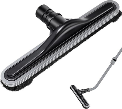 Replacement Floor Tool Compatible with ProTeam 101446 E-Z Glide Backpack Vacuum,Compatible with Hoover C2401, 14" Multi-Surface Brush for Commercial Cleaner(Brush with Tpe Strip,Black)