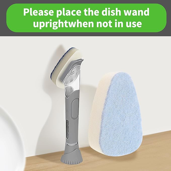Non Scratch Sponge Refills Be Suitable for Scrub Daddy Dish Daddy. Pack of 10（Without Handle）