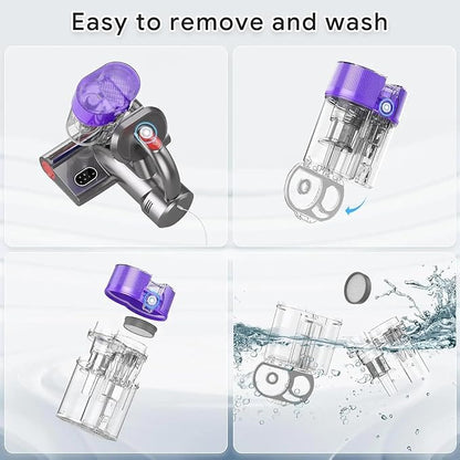 P820 Wired Mattress Vacuum Cleaner EU Plug,500W 18kPa UV Ultrasonic Negative Ion Bedding Neatness Care with Hot Air & Aromatherapy,LED Display