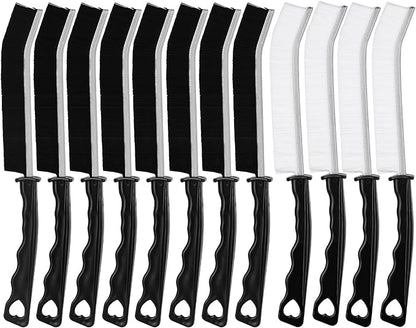 12Pcs Hard Bristle Crevice Cleaning Brush, Grout Cleaner Brush, Multifunctional Gap Cleaning Tool for Household Use, Bathroom, Kitchen, Window,Toilet
