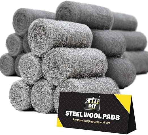 Steel Wool for Mice Control - 18 Pack Fine Grade Stainless Steel Wool for Filling Holes, Rodent Proofing & Home Protection - Metal Wool for Gaps, Wood & Metal Surfaces