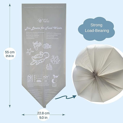 Compostable Trash Bags 4 Gallon, Small Compost Bags for Countertop Bin and Kitchen Food Scrap Waste, US BPI ASTM D6400 Certified, Extra Strong and Leakproof, Unscented, 200 Count