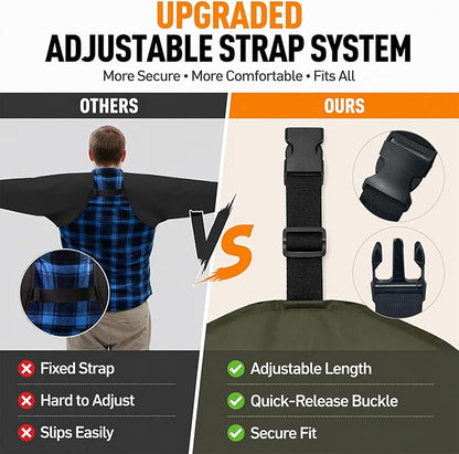 38″ PVC Waterproof Shoulder-Length Decoy Gloves – Heavy-Duty Trapping & Outdoor Protection, Insulated Arm Coverage for Hunting, Fishing & Work
