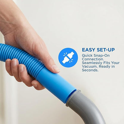 Upgraded Dryer Vent Cleaner Kit, Universal Dryer Vacuum Hose Attachment for All Vacuums, 31.5 Inch Flexible Hose for Deep Cleaning, Removes Lint & Clogs(Vacuum hose and brush)