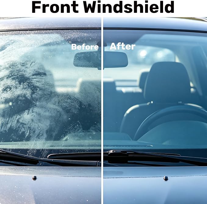 Glass Emulsion Cleaner,Handle Oil Film Remover&Windshield Cleaner For Cars Window, Glass Emulsion, Crystal Clear View