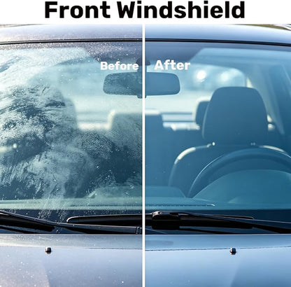 Glass Emulsion Cleaner,Handle Oil Film Remover&Windshield Cleaner For Cars Window, Glass Emulsion, Crystal Clear View
