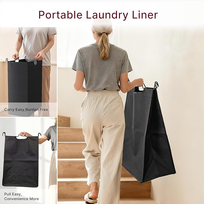 180L Laundry Sorter 3 Section – Heavy Duty Rolling Laundry Basket with Lockable Wheels and Lid, 3 Large Separate Removable Bags, Laundry Hamper Cart for Laundry Room Organizer