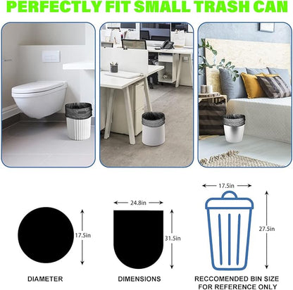 13 Gallon Biodegradable Tall-Kitchen Trash Bags - Black Garbage Bags Large Compostable Unscented 75 Count Recycling Strong Thick Office Waste Basket Liners Bulk Inwaysin