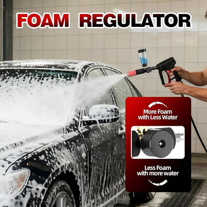 Foam Cannon for Pressure Washer with 1/4'' Quick Connector, Power Washer Soap Cannon with Adjustable Nozzle, Compatible with Most Pressure Washer, 4500 PSI