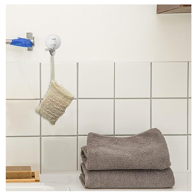 Soap Saver Bag, Soap Bag Soft for Shower, Exfoliating Mesh Soaps Saver Pouch Bags for Facial Body Cleansing Foaming (3.5''x5.5'', Beige with Wooden Beads)