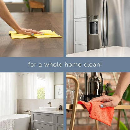 S&T INC. 150 Pack Microfiber Cleaning Cloth, Bulk Towels for Home, Reusable Microfiber Towels for Cars, Cleaning Rags, Assorted, 11.5 Inches x 11.5 Inches, 150 Count