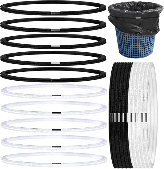 20 Pcs Garbage Can Bands, Trash Can Elastic Rubber Bands Fits 8 to 33 Gallon Trash Cans, Trash Can Bands Waste Box Holder Cabinet Loop Straps for Garbage Bag Liner Home Office School Indoor Outdoor