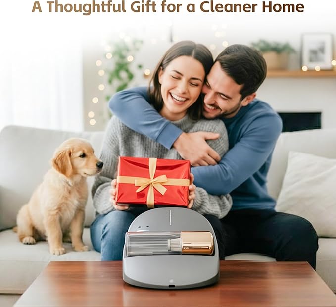 CREATULIZE X1 Robot Bed Vacuum, Automatic Mattress Vacuum Cleaner with Intelligent Path Planning, UV-C Light, HEPA Filter, One-Click 100% Dust & Pet Hair Removal for Bed, Mattress, Sofa, Carpet