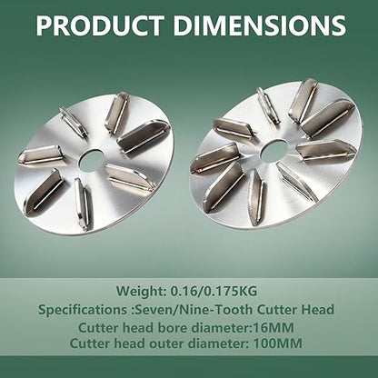Pig Hair Removal Tool 2-Piece Set, Pig Hair Scraper Disc, Suitable for Livestock Farms, Poultry Houses, Sheep, Cattle, and Pigs (7-Speed and 9-Speed Models)