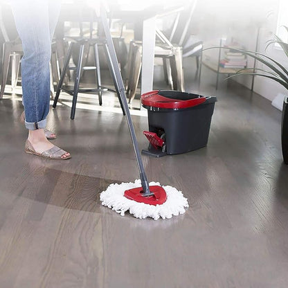 12Pack Spin Mop Heads Replacements - Easy Cleaning Microfiber Refills, 360 Degree Replacement Heads for All Hard Surfaced Floors